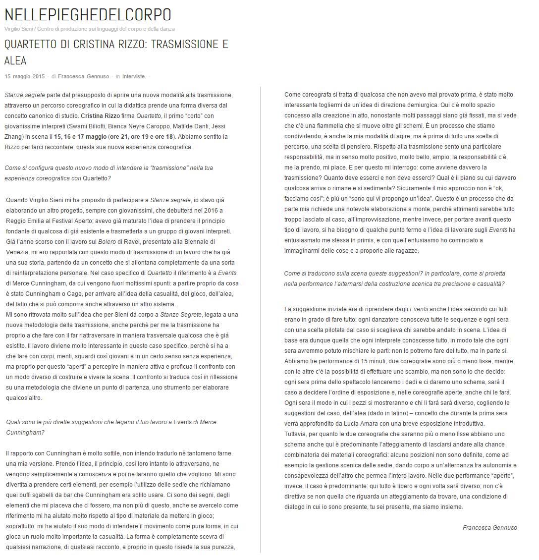 rassegna stampa